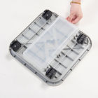 Plastikbetriebsteller-Universalrad Tray With Water Container des Zement-Farbquadrat-23cm