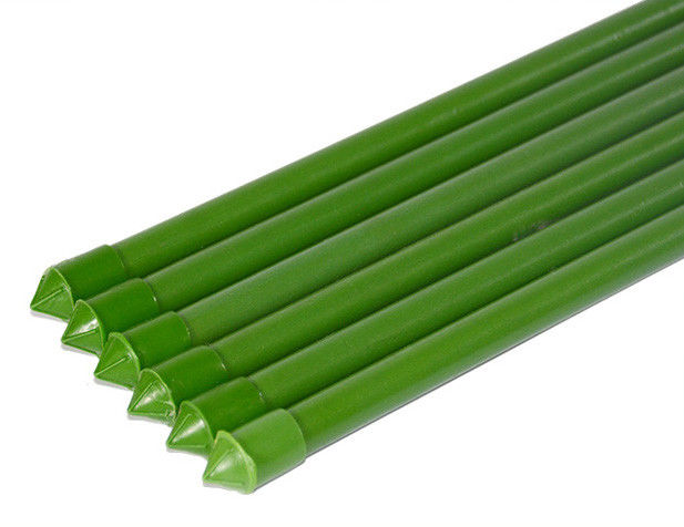 11mm 1500mm PET beschichtete grüne Metallgartenpflanze-Plastikstangen